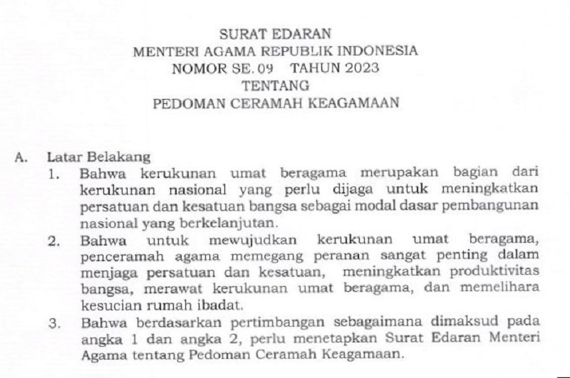 SE Ceramah Keagamaan